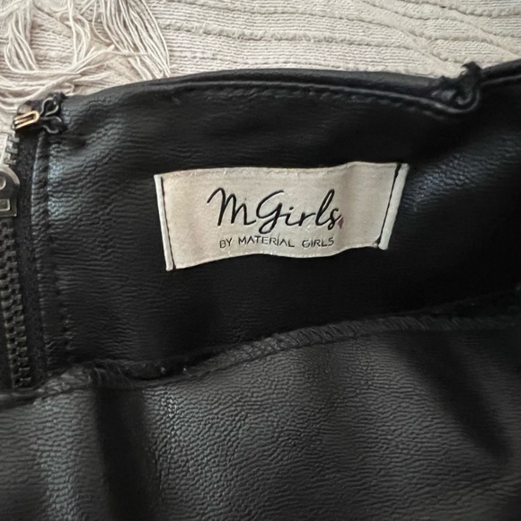 Black Leather Skirt - Picture 3 of 3